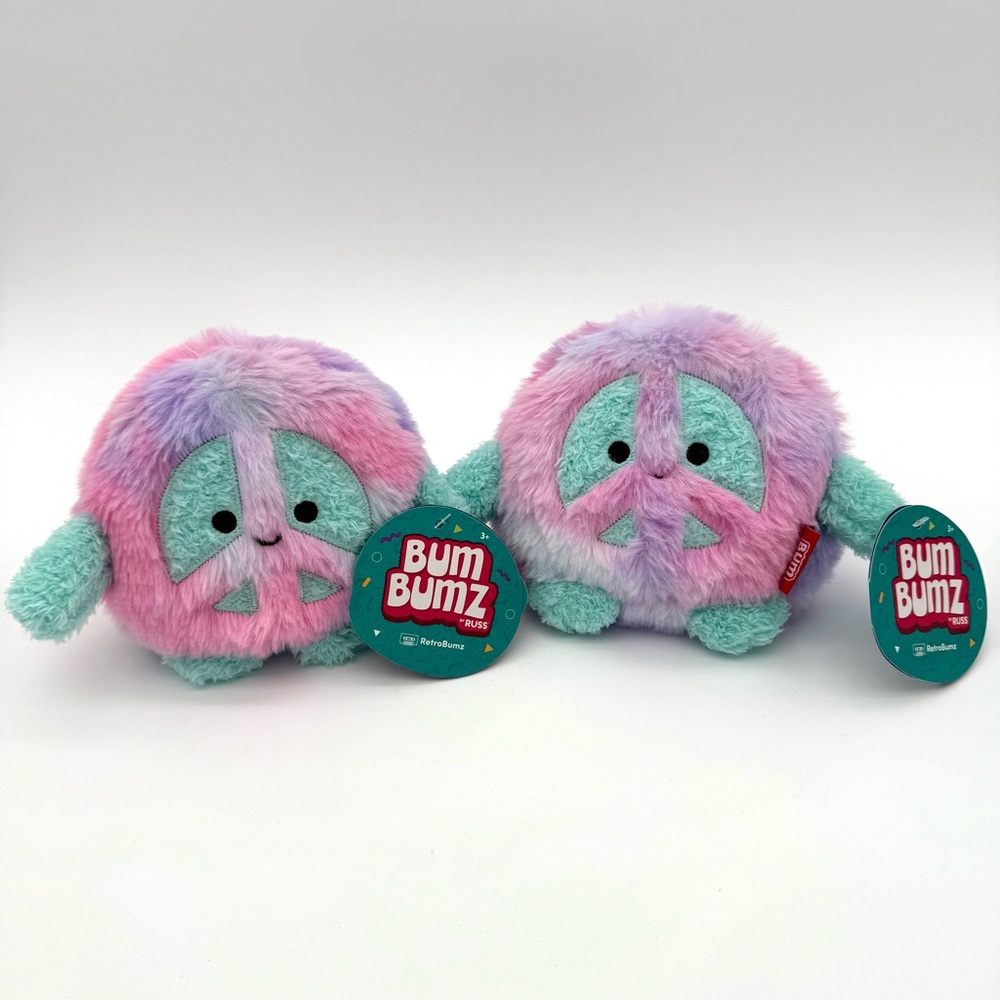NWT New Retro Bum Bumz 4.5" Set Lot Toy Plush Pack Matt Megs Sara Josh Jess Zack - Picture 4 of 13